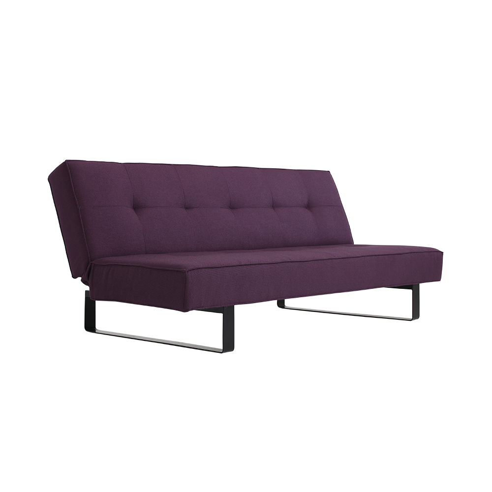 Schlafsofa 2-Sziter mit Stoff Sleek Violett