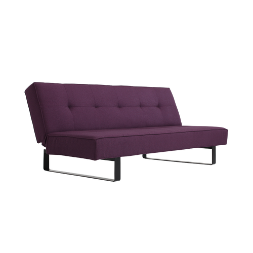 Schlafsofa 2-Sziter mit Stoff Sleek Violett