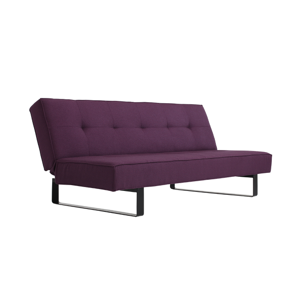 Schlafsofa 2-Sziter mit Stoff Sleek Violett