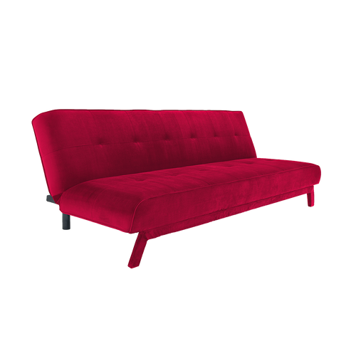 Schlafsofa 3-Sziter mit Stoff Modes Bordeaux