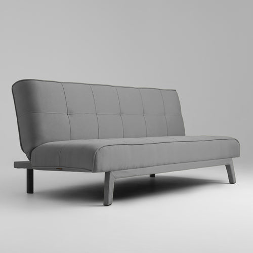 Schlafsofa 2-Sziter mit Stoff Modes Grau (1)