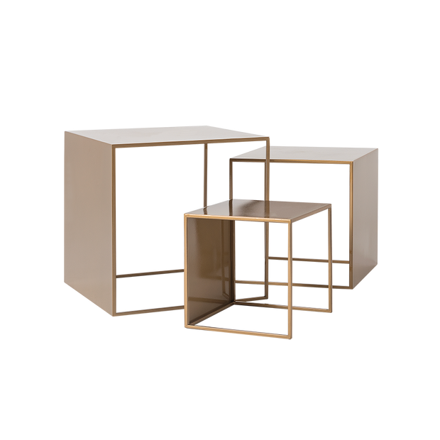 Couchtisch 3er Set 2Wall Trio Gold