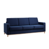 Schlafsofa 3-Sziter mit Stoff Scandic Blau