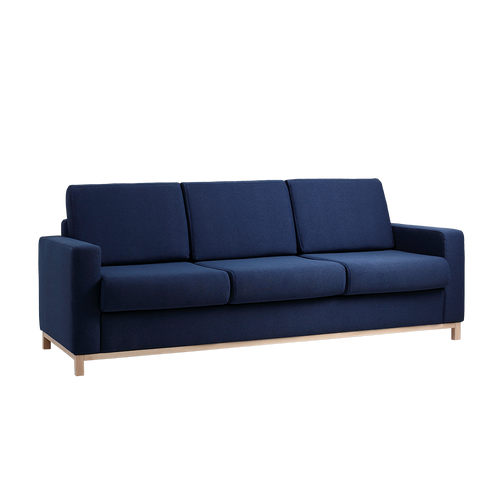 Schlafsofa 3-Sziter mit Stoff Scandic Blau