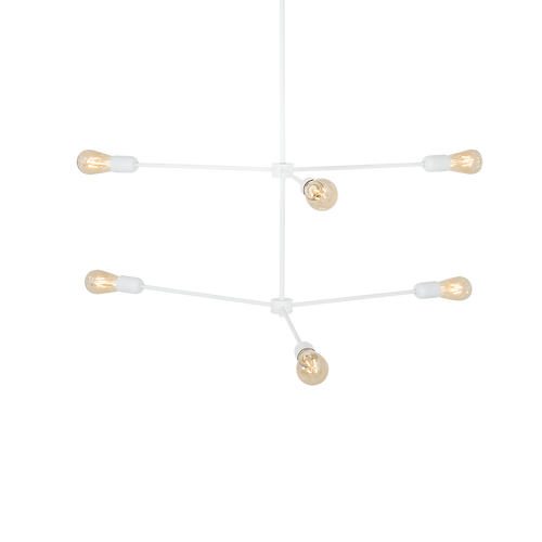 Hängeleuchte Triso 6 Weiß