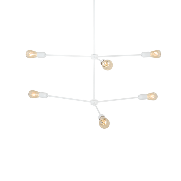 Hängeleuchte Triso 6 Weiß