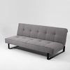 Schlafsofa 2-Sziter mit Stoff Sleek Grau (1)