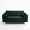 Schlafsofa 2-Sziter mit Stoff Topic Wood Blau (2)