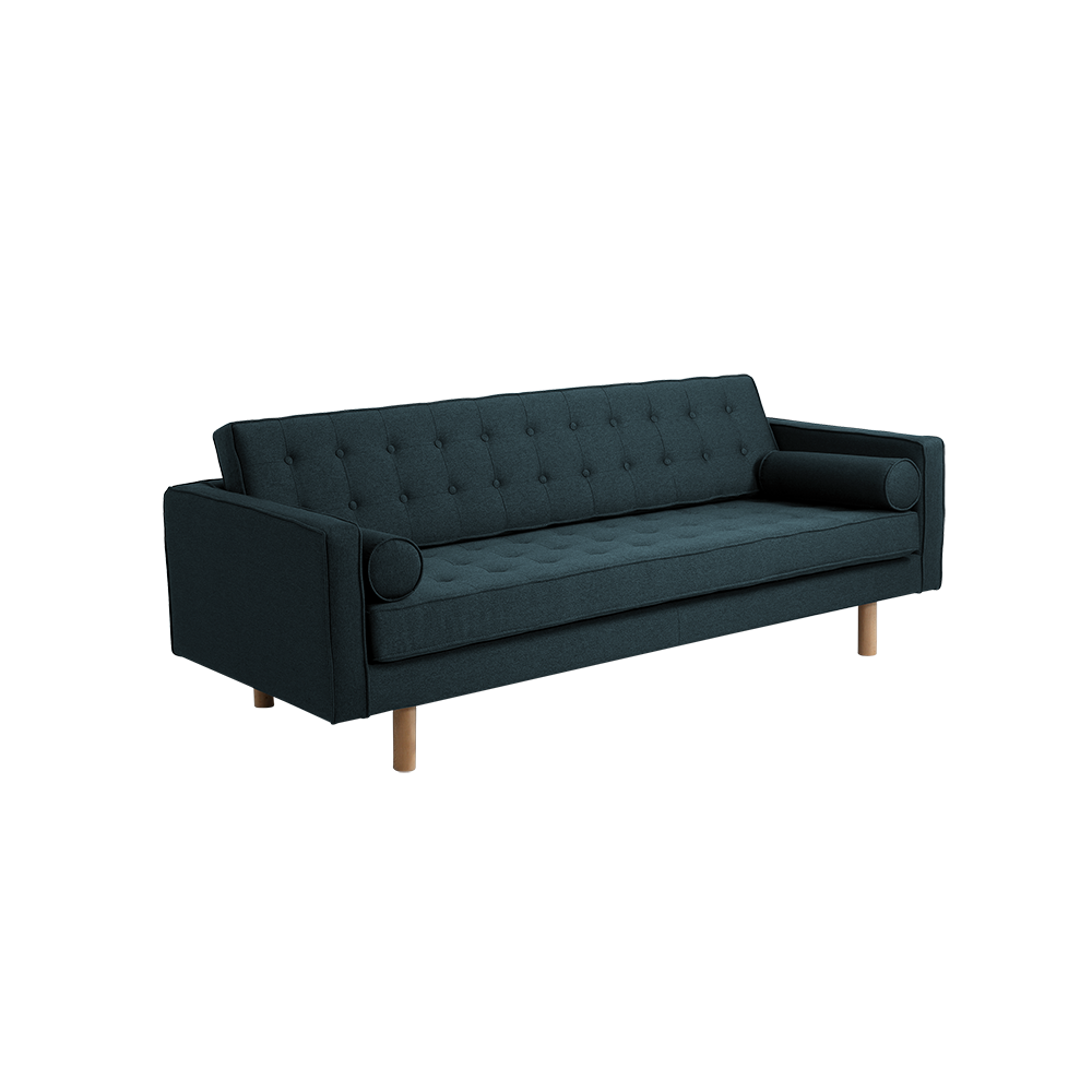 Sofa 3-Sziter mit Stoff Topic Wood Blau