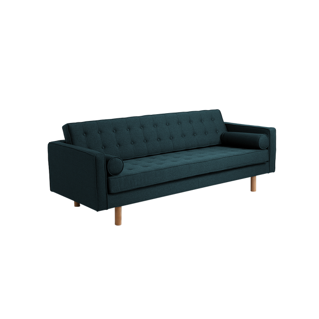 Sofa 3-Sziter mit Stoff Topic Wood Blau