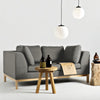 Schlafsofa 2-Sziter mit Stoff Ambient Wood Grau (2)