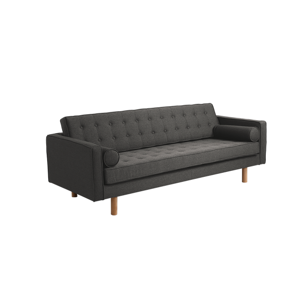 Sofa 3-Sziter mit Stoff Topic Wood Grau