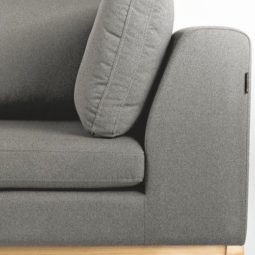 Sofa 3-Sziter mit Stoff Ambient Wood Grau (1)