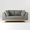 Schlafsofa 2-Sziter mit Stoff Ambient Wood Grau (3)