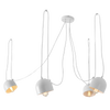 Hängeleuchte Popo 4 Weiß