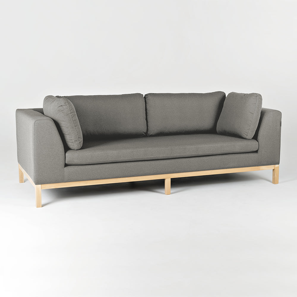 Schlafsofa 3-Sziter mit Stoff Ambient Wood Grau (3)