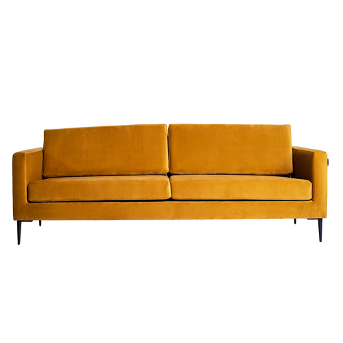 Sofa 3-Sziter mit Stoff Vergan Orange