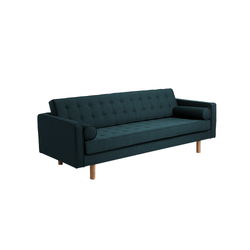 Schlafsofa 3-Sziter mit Stoff Topic Wood Blau