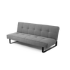 Schlafsofa 2-Sziter mit Stoff Sleek Grau