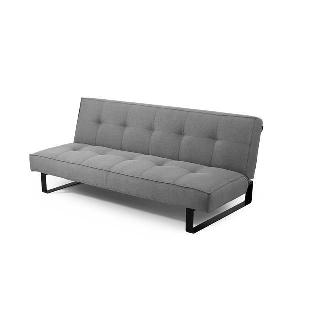 Schlafsofa 2-Sziter mit Stoff Sleek Grau