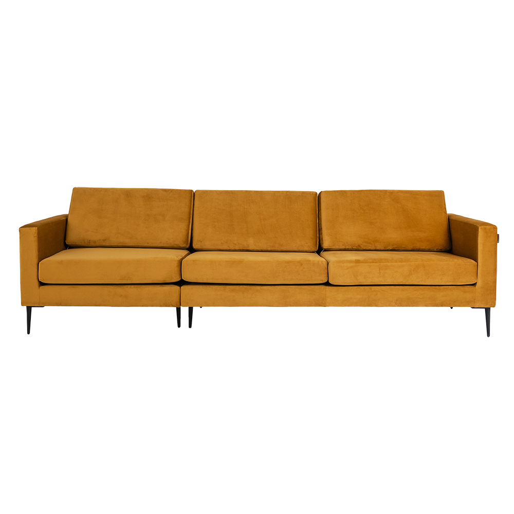 Sofa 4-Sziter mit Stoff Vergan Orange