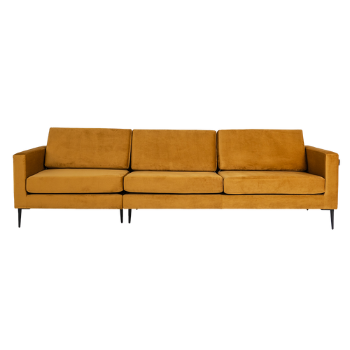 Sofa 4-Sziter mit Stoff Vergan Orange