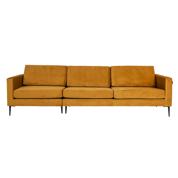 Sofa 4-Sziter mit Stoff Vergan Orange