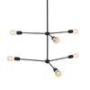 Hängeleuchte Triso 6 Schwarz