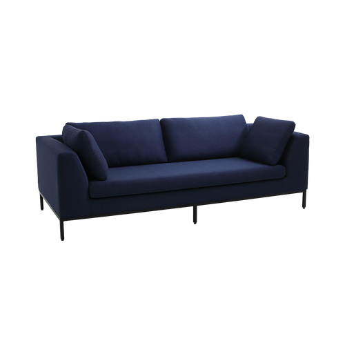 Sofa 3-Sziter mit Stoff Ambient Blau