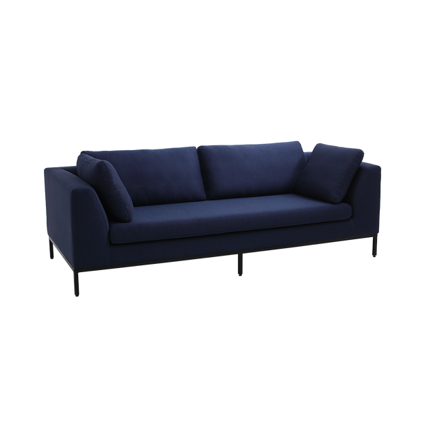 Sofa 3-Sziter mit Stoff Ambient Blau