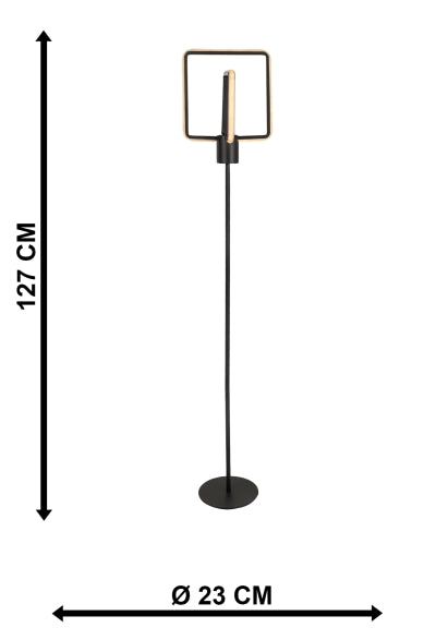 Stehlampe Ferah Schwarz (2)