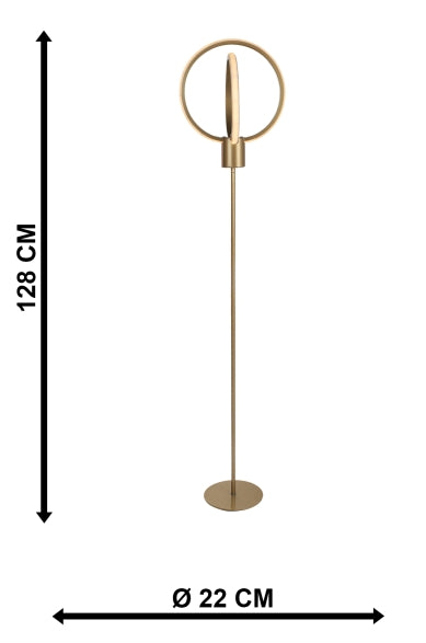 Stehlampe Sezen Messing (2)