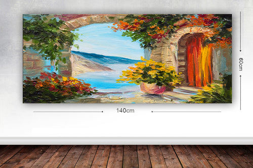 Leinwandbild World 75 Mehrfarben, 60 x 140 cm