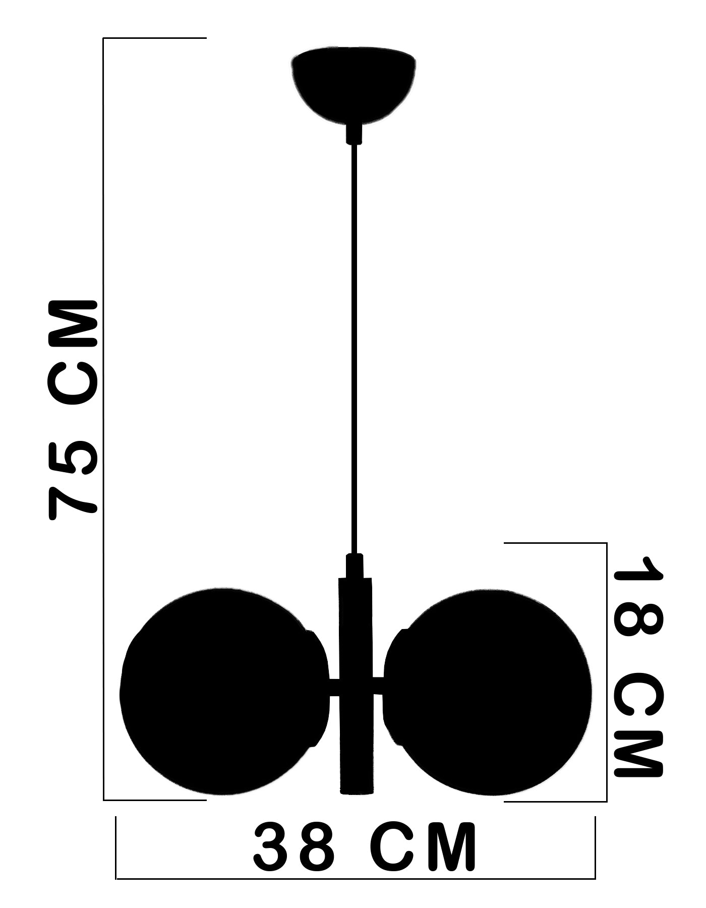 Hängeleuchte Monera Messing (2)