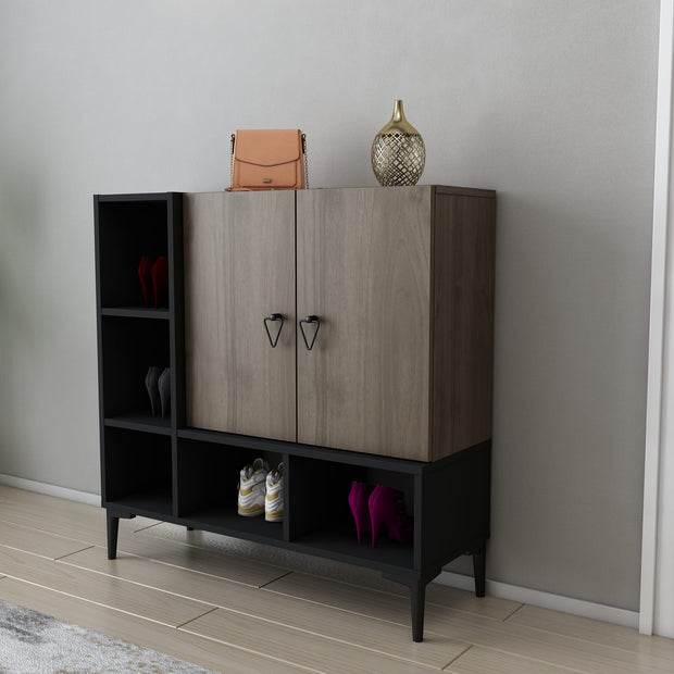 Sideboard mit 2 türen, Platin Nussbaum (1)