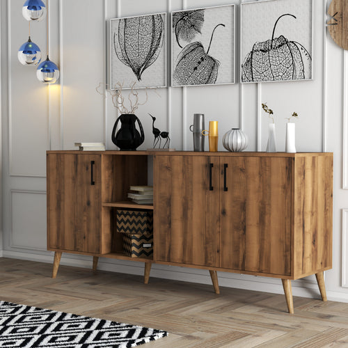 Sideboard mit 3 türen, Exxen Nussbaum