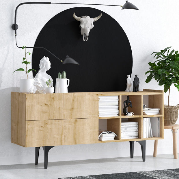 Sideboard mit 4 türen, Sirius Eiche (1)