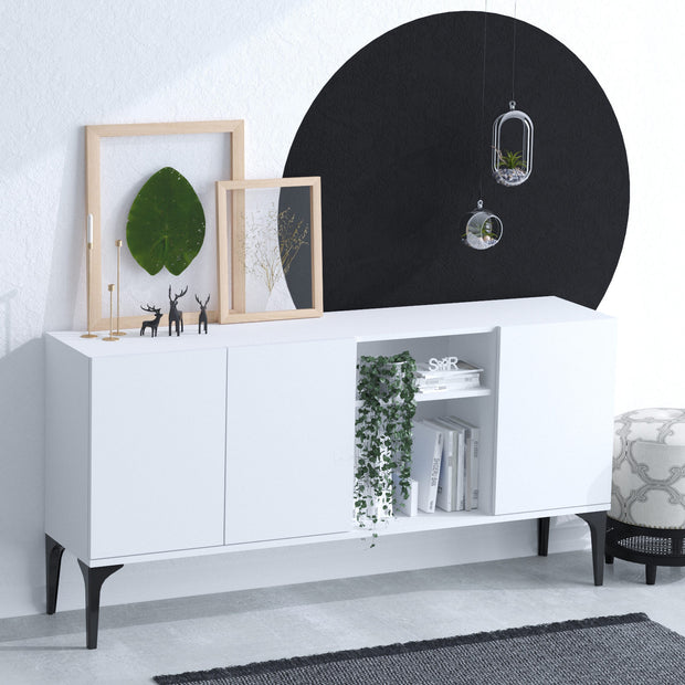 Sideboard mit 3 türen, Albedo Weiß (1)