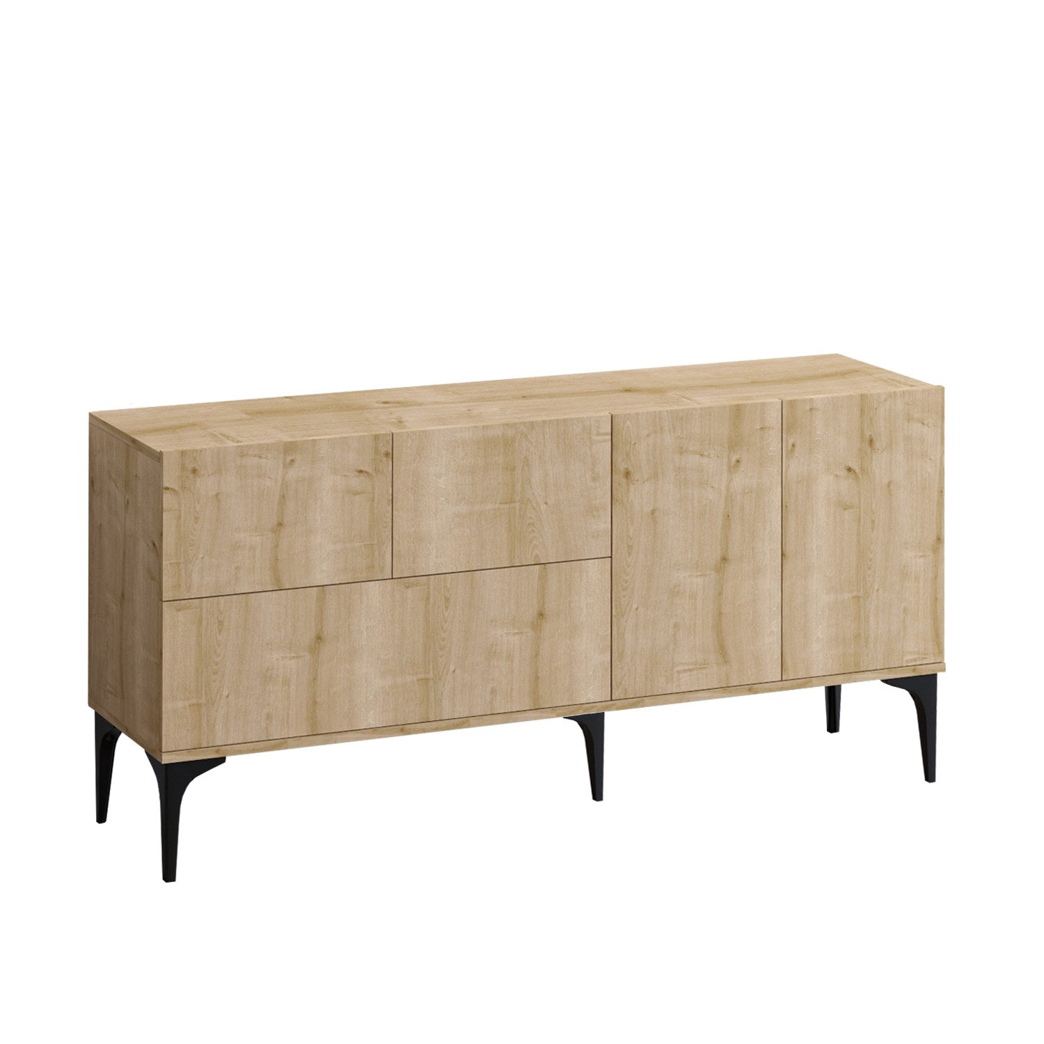 Sideboard mit 5 türen, Tress Eiche (2)