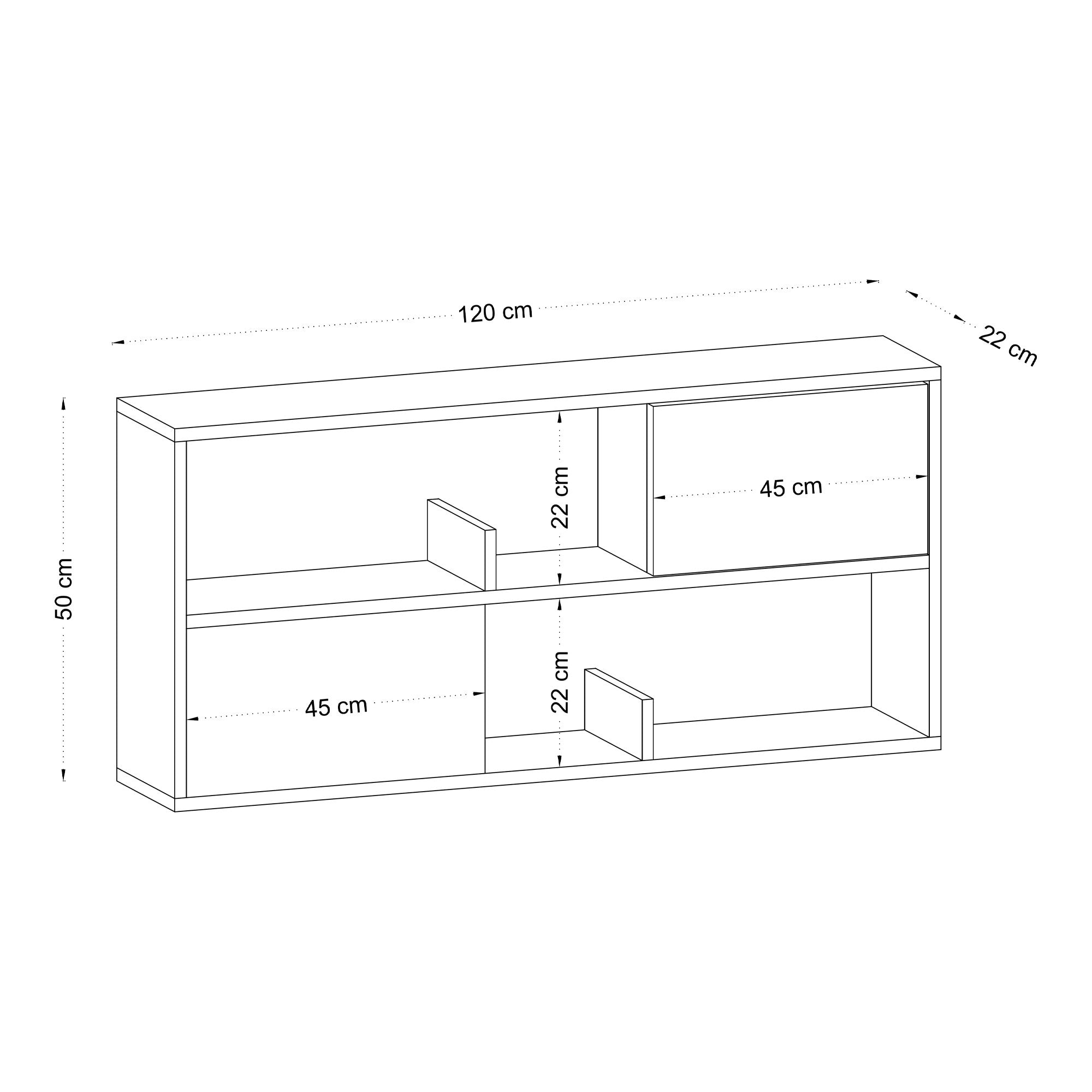 Sideboard mit 2 türen, Flora Eiche (4)