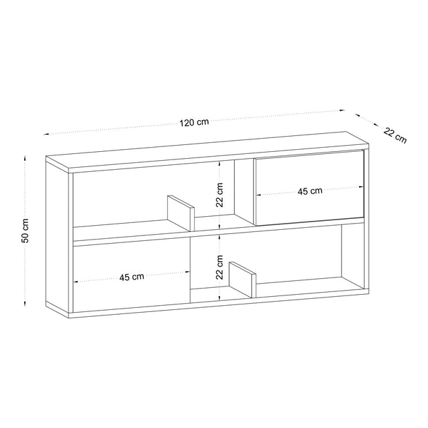 Sideboard mit 2 türen, Forkis Weiß (4)