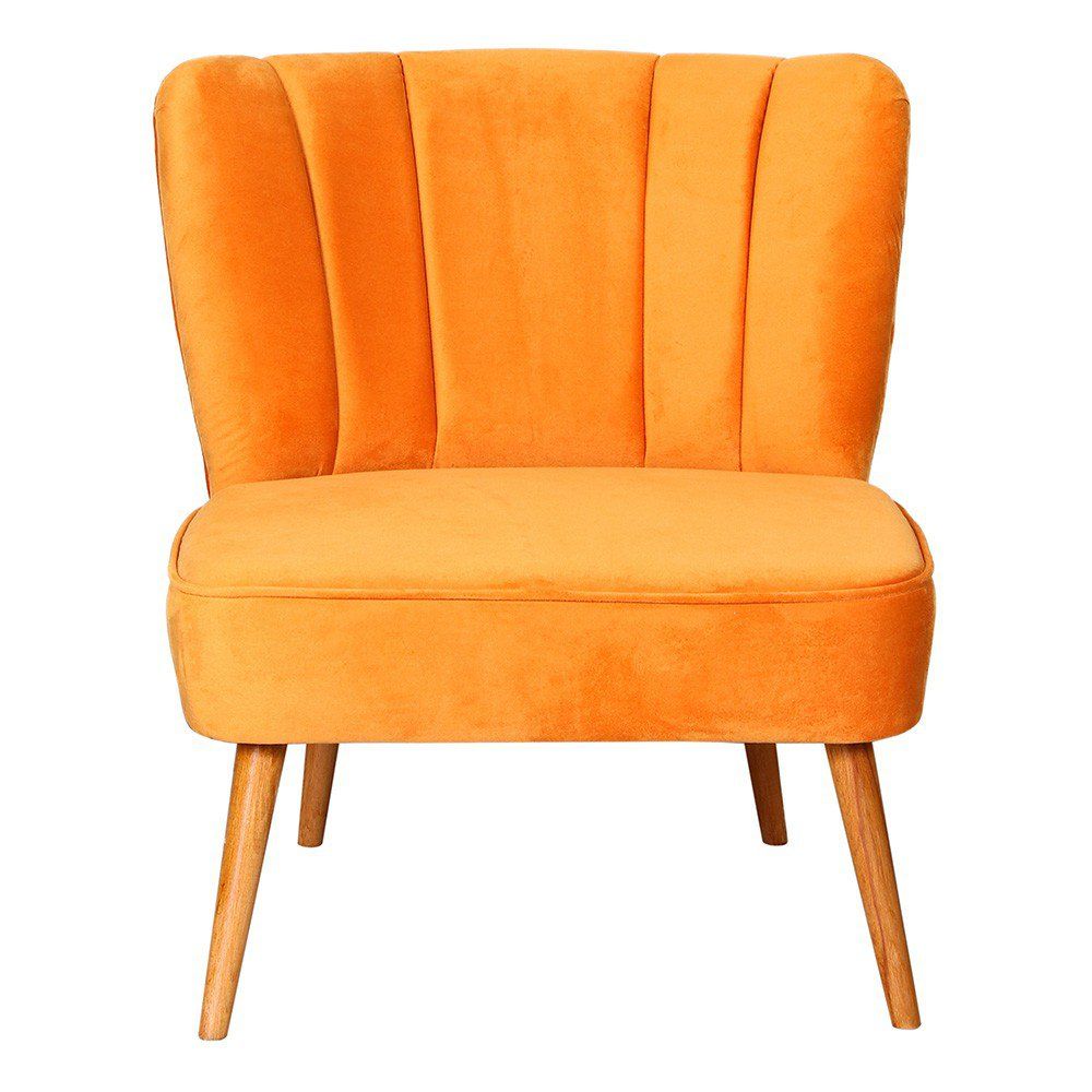 Sessel mit Stoff Moon Orange