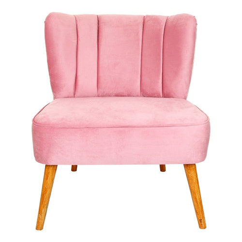 Sessel mit Stoff Moon Rosa