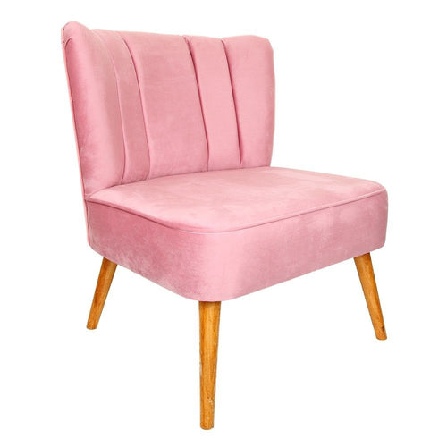 Sessel mit Stoff Moon Rosa (1)