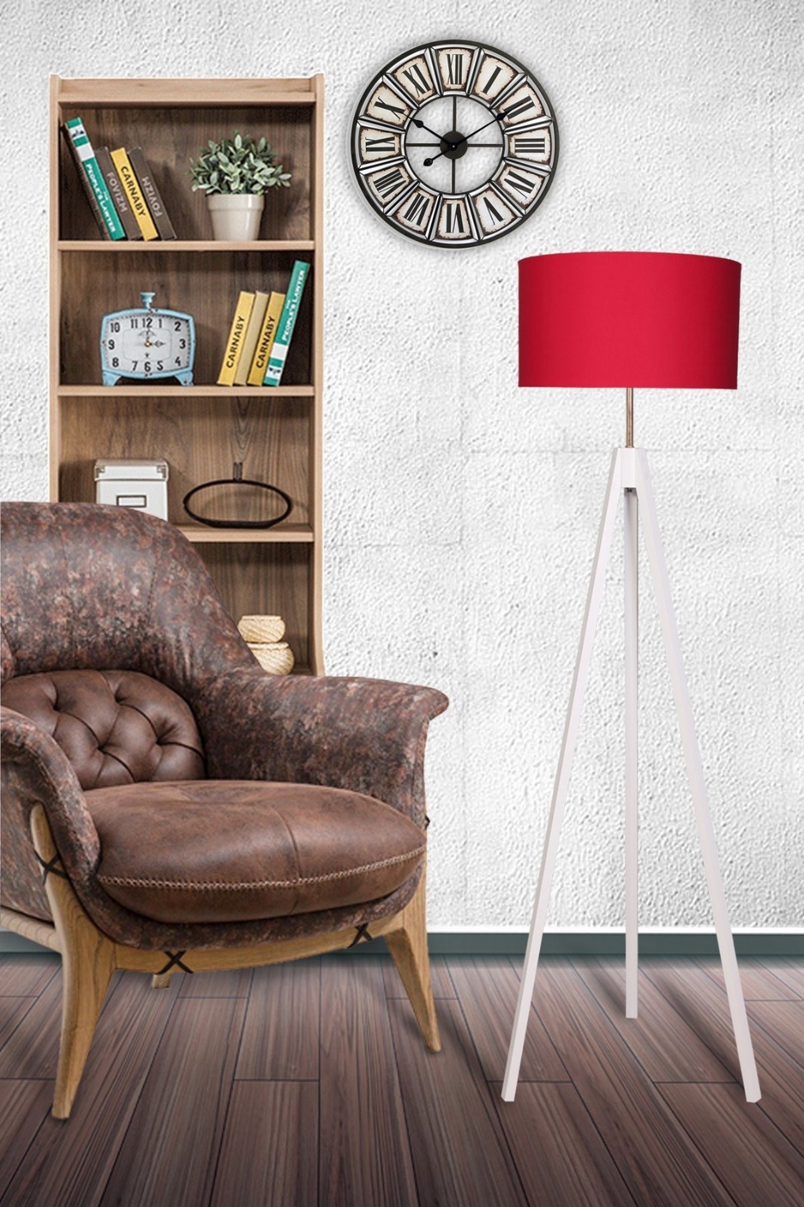 Stehlampe Nesil Rot