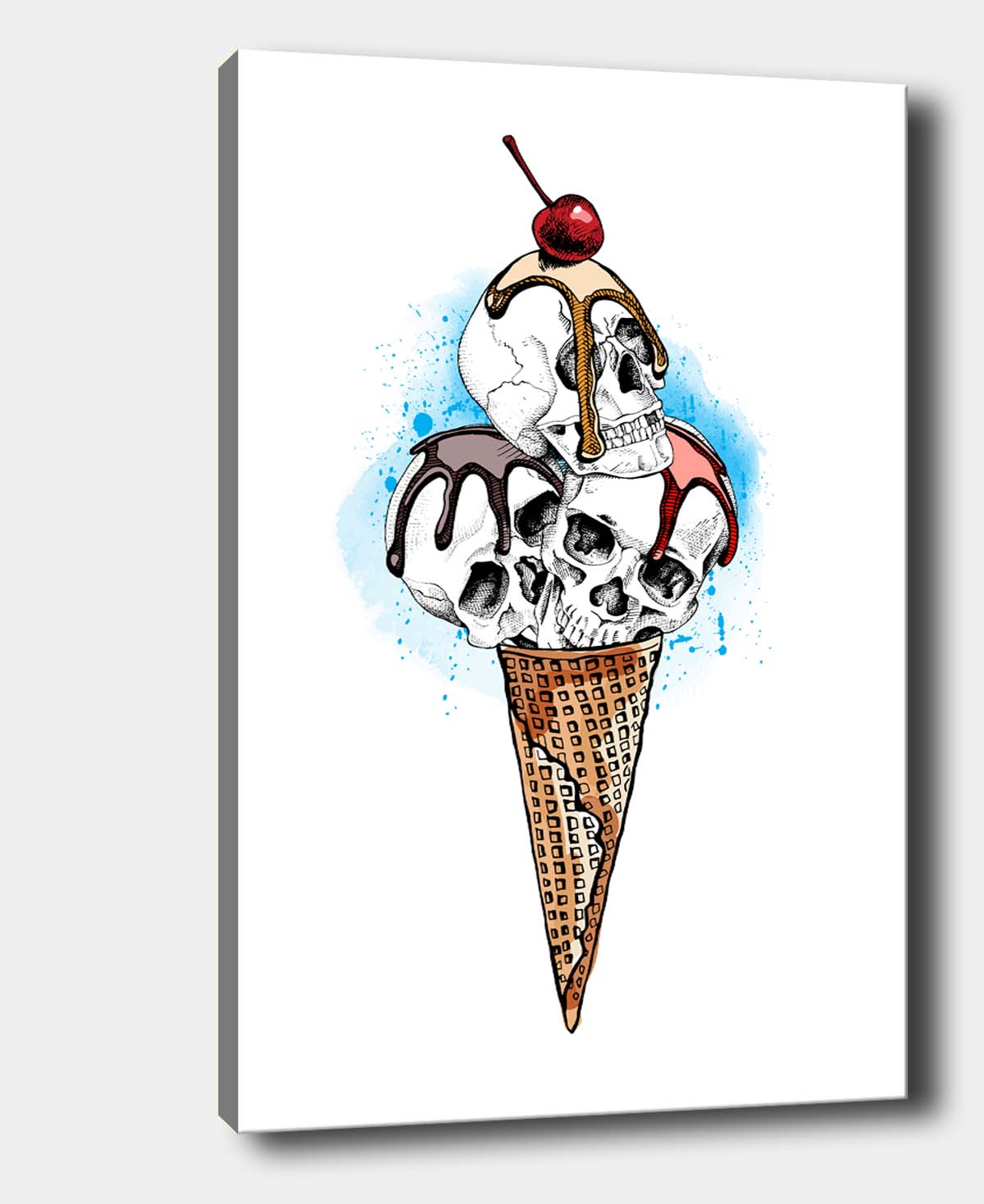 Leinwandbild Ice Cream Skulls Mehrfarben, & OYOTR-441743683 & OYOTR-441743683 & OYOTR-441743683