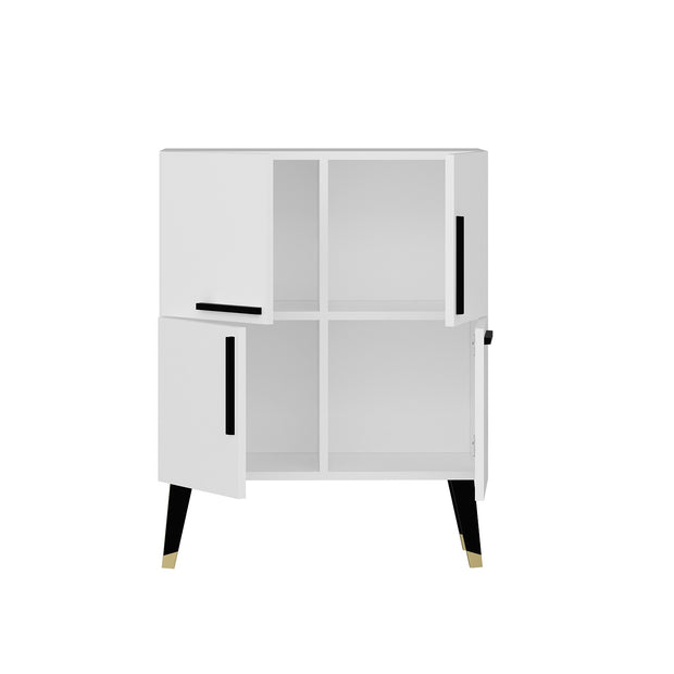 Sideboard mit 4 türen, Makro Weiß (3)