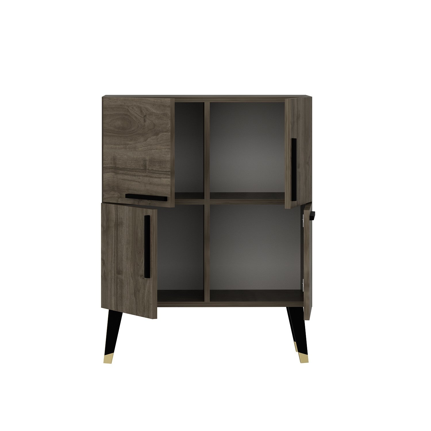 Sideboard mit 4 türen, Makro Nussbaum (3)