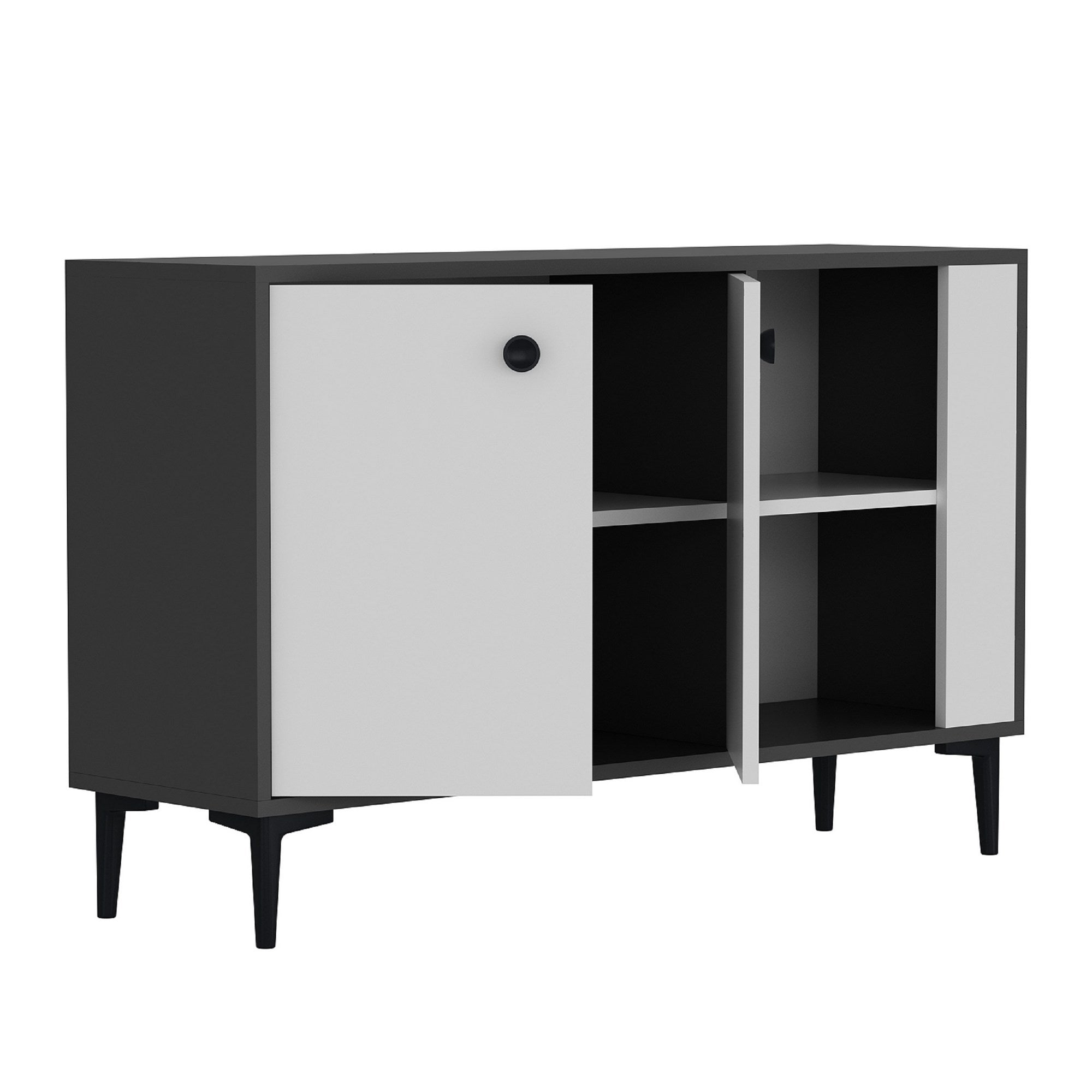 Sideboard mit 2 türen, Sahra Anthrazit (3)