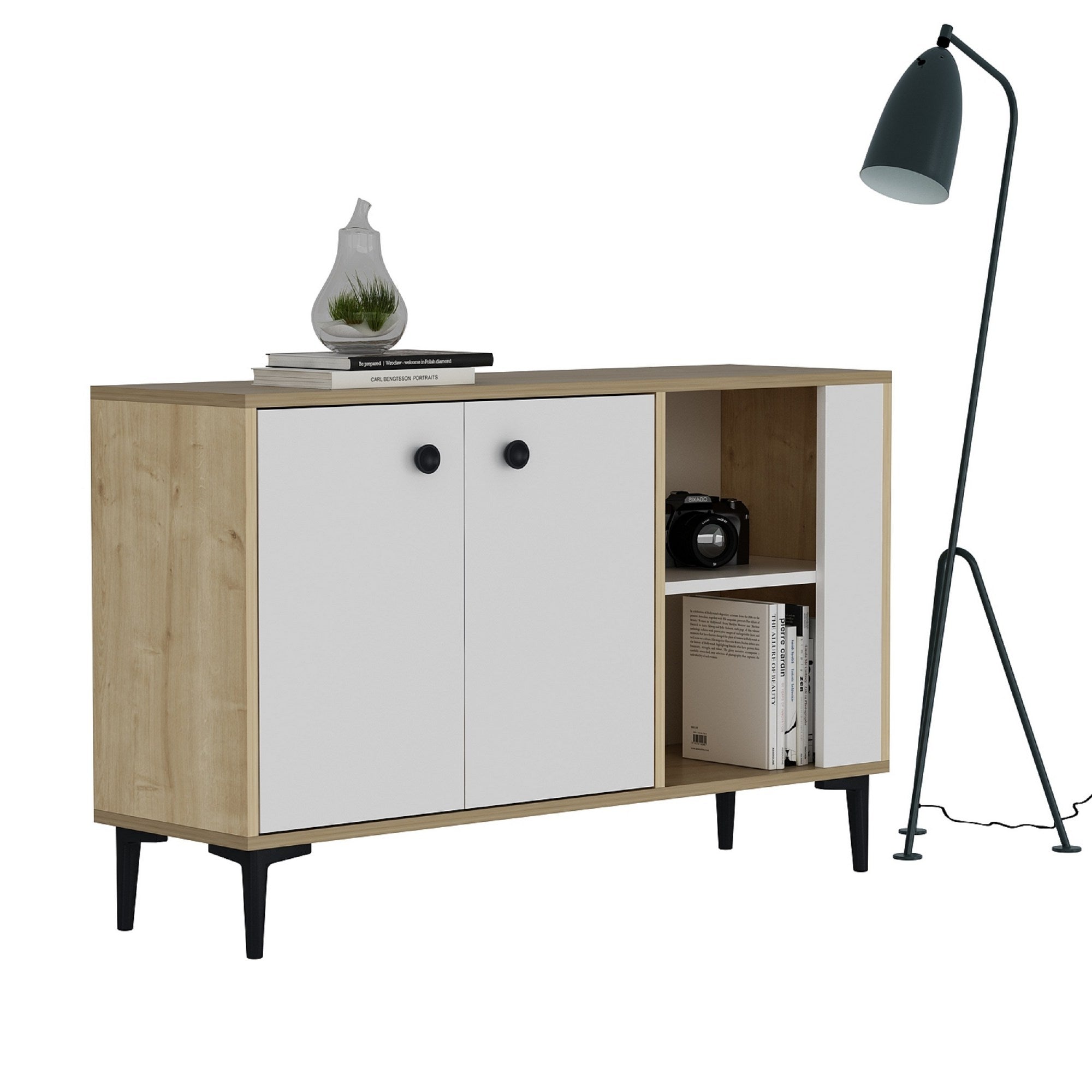 Sideboard mit 2 türen, Sahra Eiche (1)